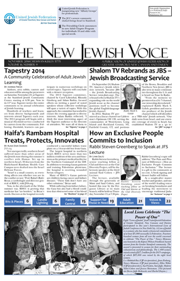 THE NEW JEWISH VOICE November 2014