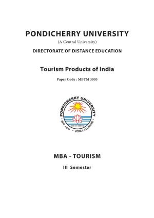 Tourism Products of India