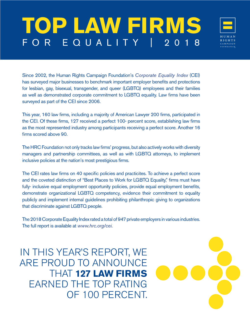 Top Law Firms for Equality | 2018