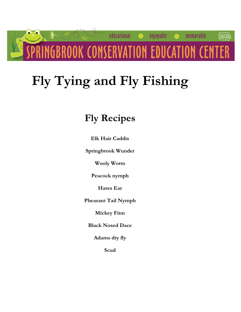 Fly Tying and Fly Fishing