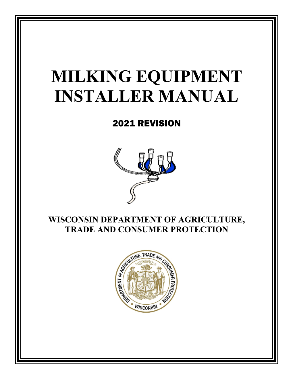 Milking Equipment Installer Manual