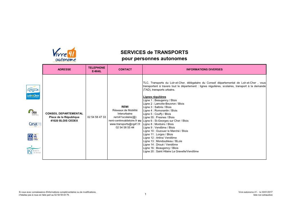 Transport De Personnes Autonomes