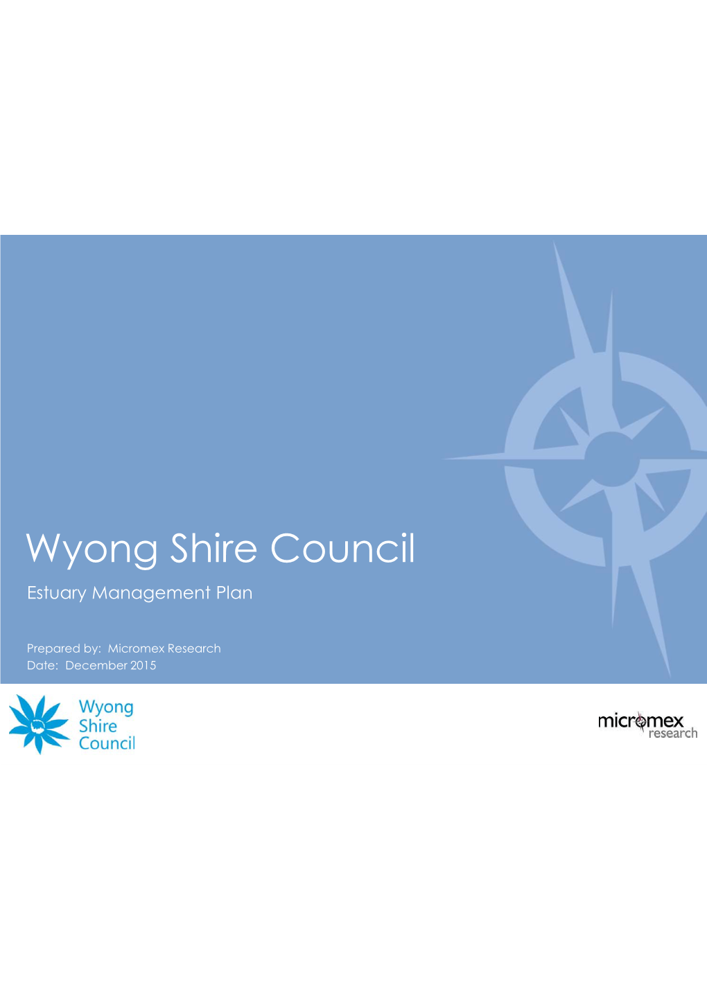 Wyong Shire Council Estuary Management Plan