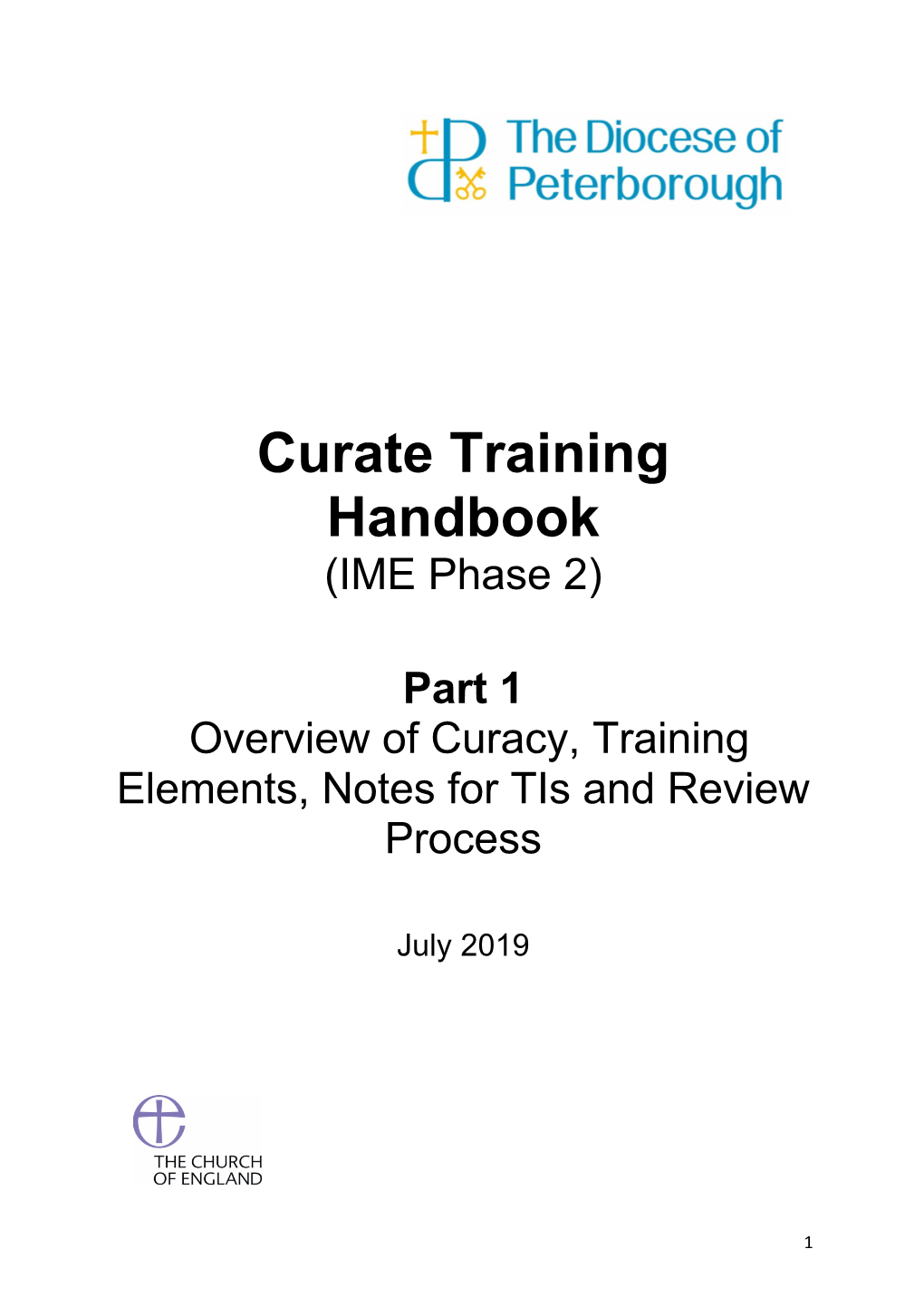 (IME Phase 2) Part 1 Overview of Curacy, Training Elements, Notes for Tis and Review Process