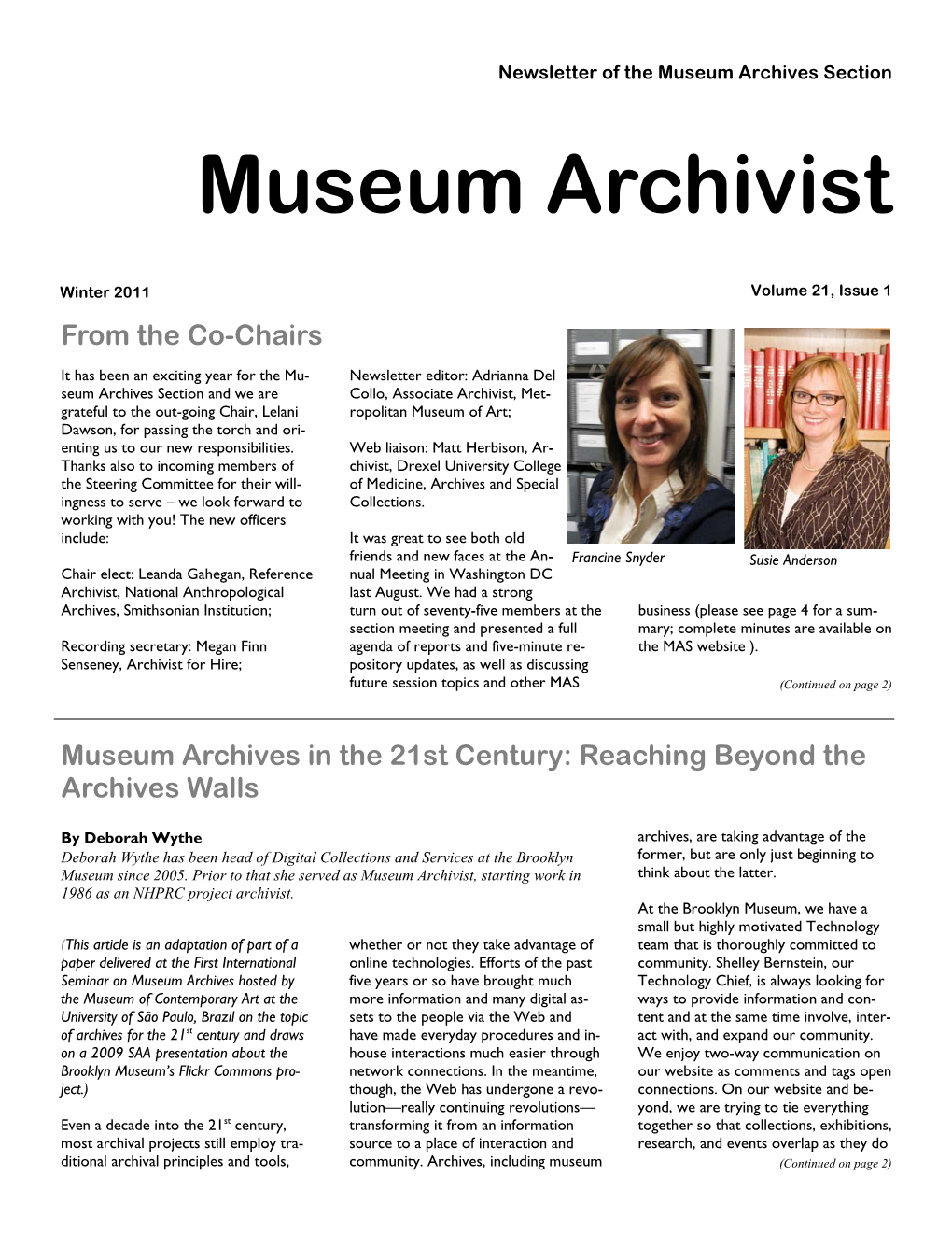 Museum Archivist