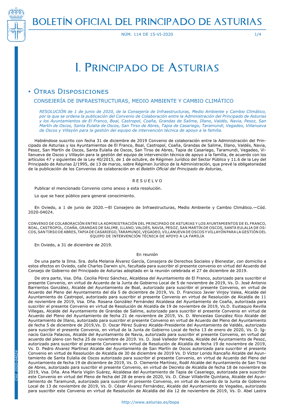 Boletín Oficial Del Principado De Asturias