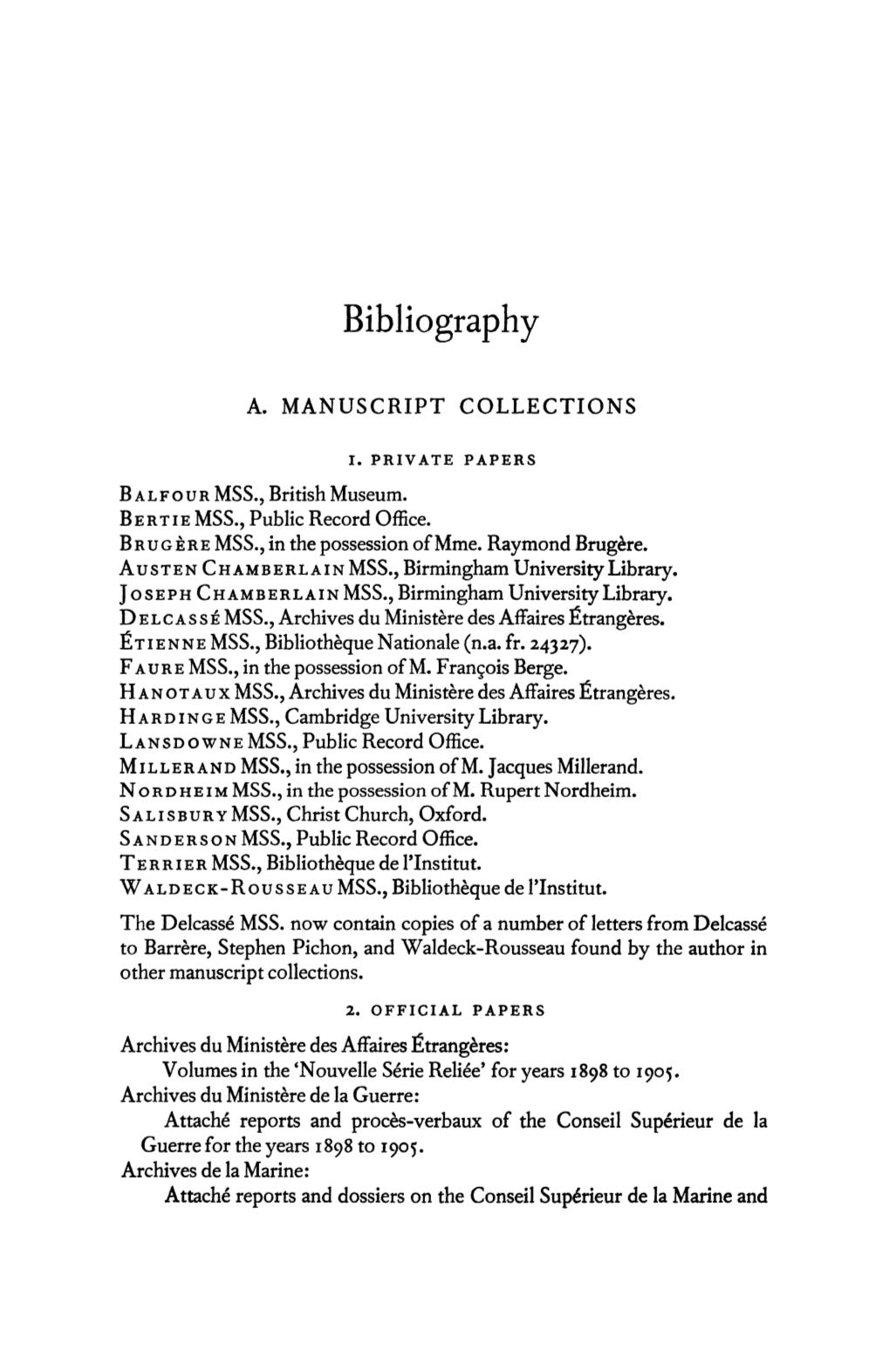 Bibliography