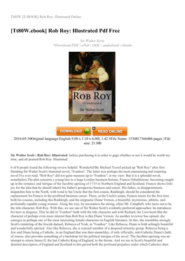 Rob Roy: Illustrated Online