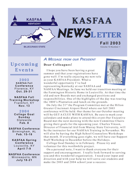 Fall 2003 Newsletter.Pmd