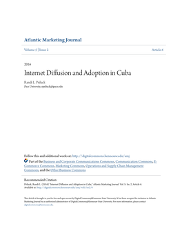 Internet Diffusion and Adoption in Cuba Randi L