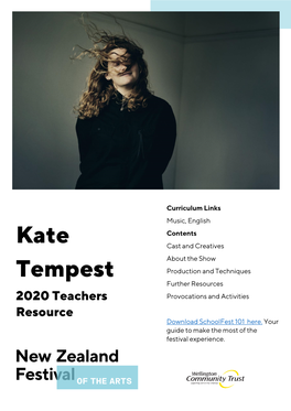 Kate Tempest Katetempest.Co.Uk (United Kingdom) Kate Tempest Grew up in South-East London, Where She Still Lives