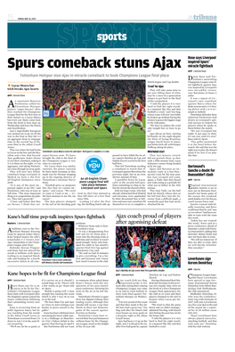 Spurs Comeback Stuns Ajax Miracle Fightback AFP | Amsterdam