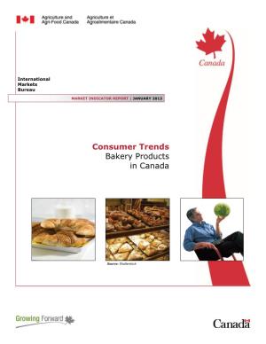 Consumer Trends Bakery Products in Canada
