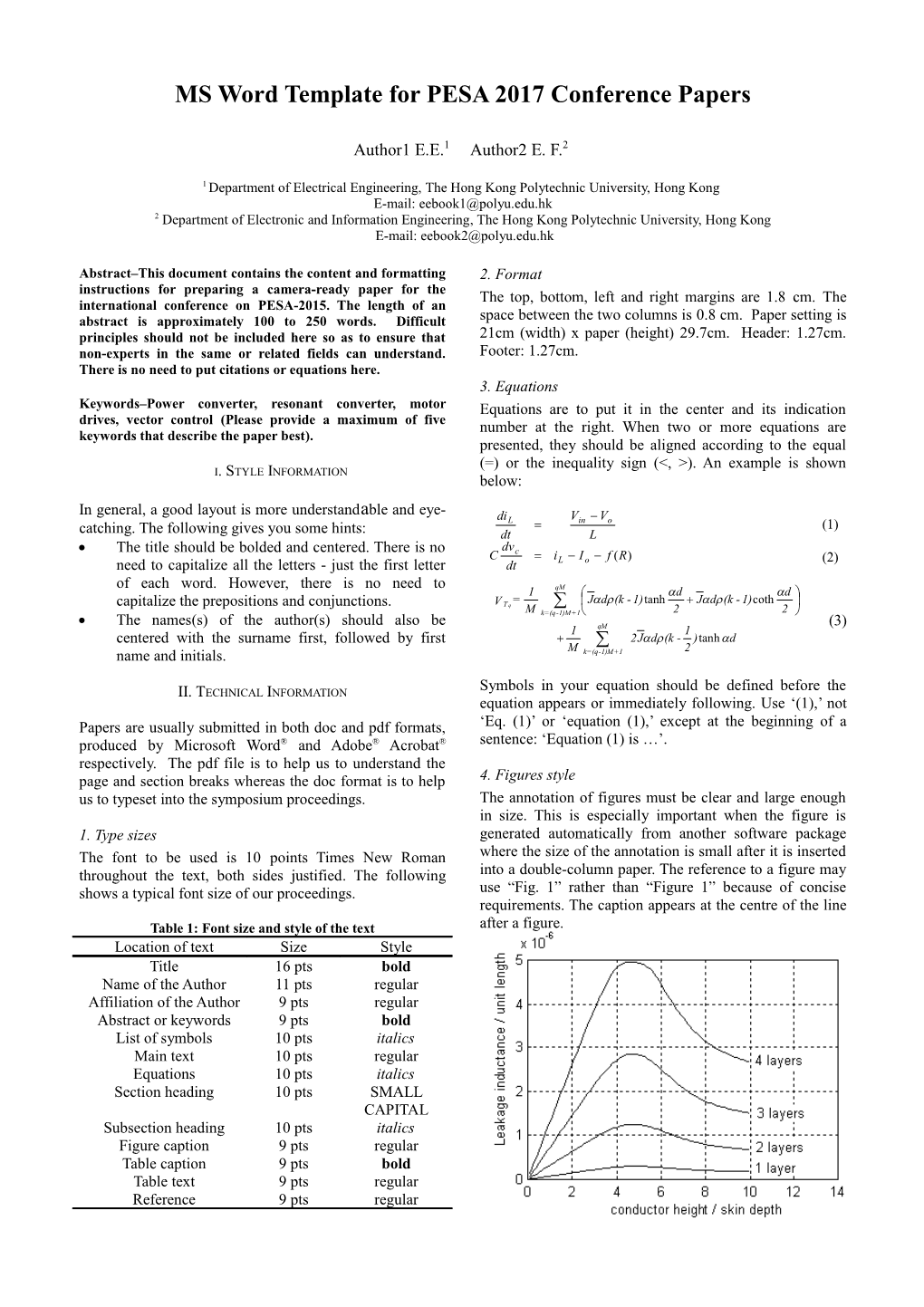 Guidelines for Preparation a Two-Column Paper for an Engineering Journal s1