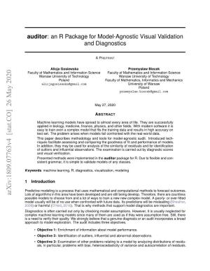 Auditor: an R Package for Model-Agnostic Visual Validation and Diagnostics