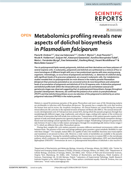 Metabolomics Profiling Reveals New Aspects of Dolichol Biosynthesis In