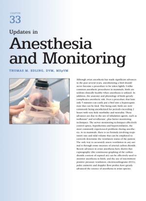 Updates in Anesthesia and Monitoring THOMAS M