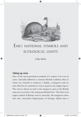 Emu: National Symbols and Ecological Limits