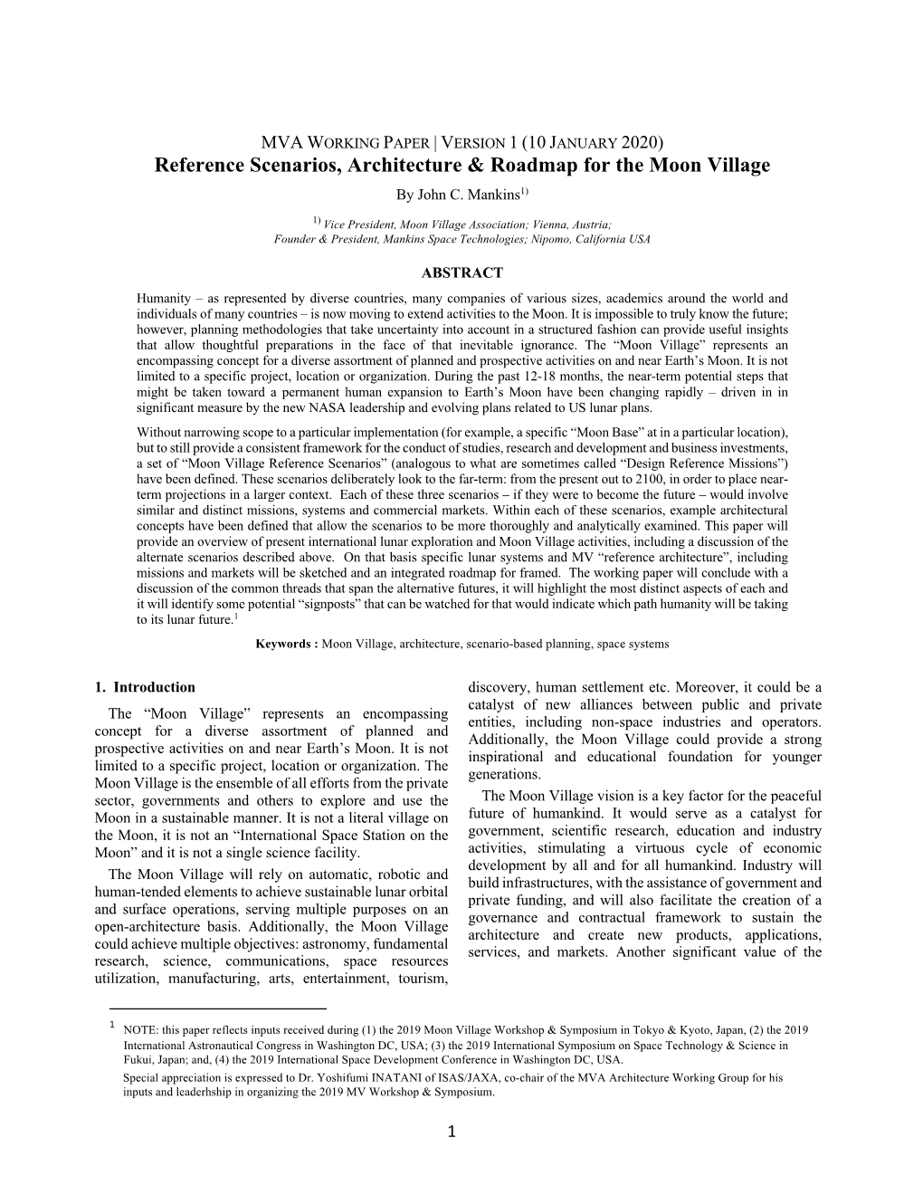 MVA 2020 MV Scenarios & Architecture