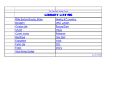 Library Listing