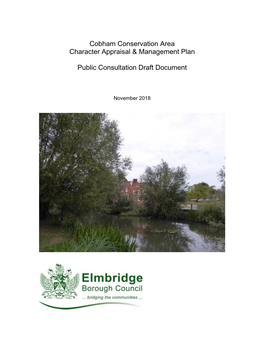 Cobham Conservation Area Character Appraisal & Management Plan Public Consultation Draft Document