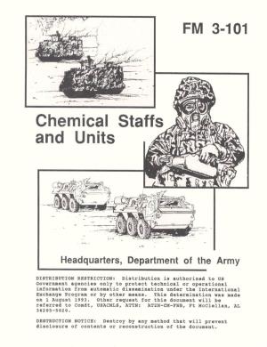 FM 3-101. Chemical Staffs and Units