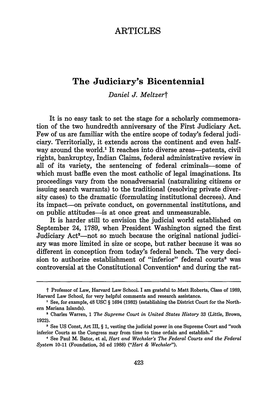 The Judiciary's Bicentennial Daniel J