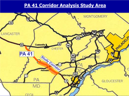 PA 41 Corridor Analysis Study Area