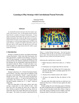 Learning to Play Stratego with Convolutional Neural Networks