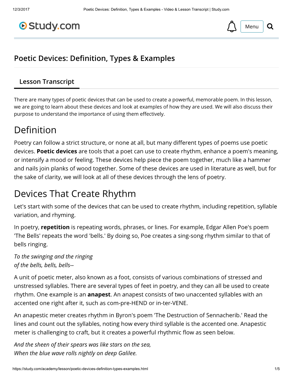 De Nition Devices That Create Rhythm