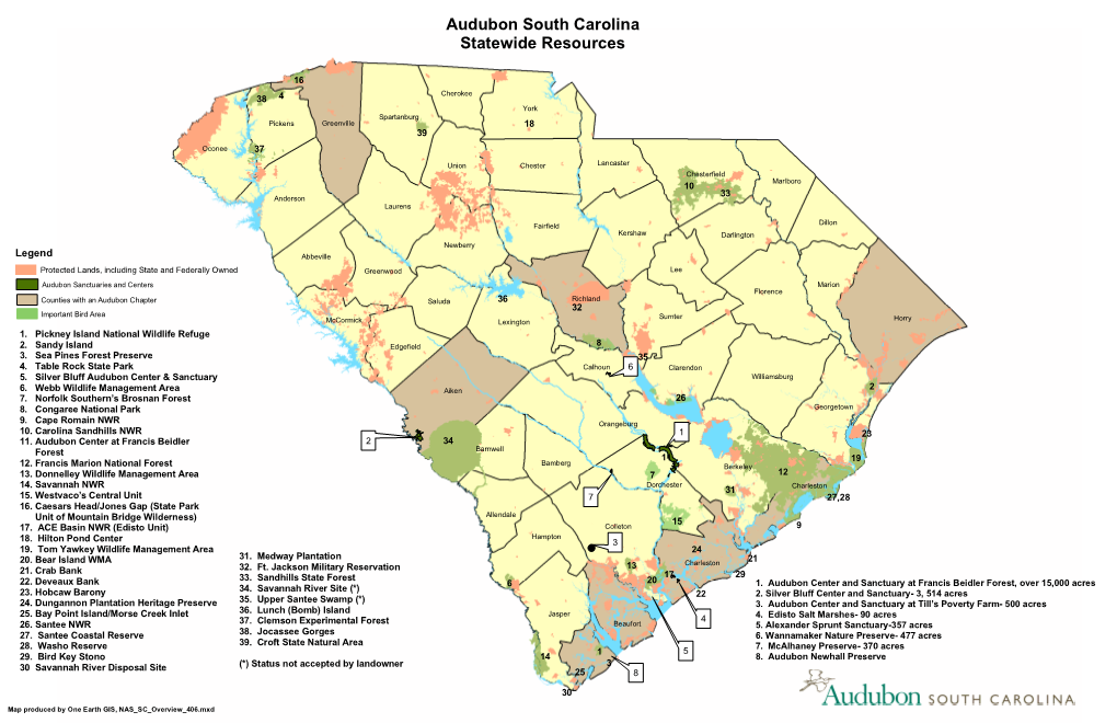 Audubon South Carolina Statewide Resources