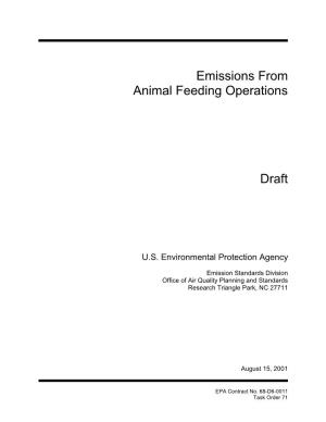 Emissions from Animal Feeding Operations