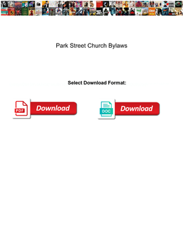 Park Street Church Bylaws