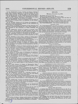 1908. Congressional Record-Senate. 179