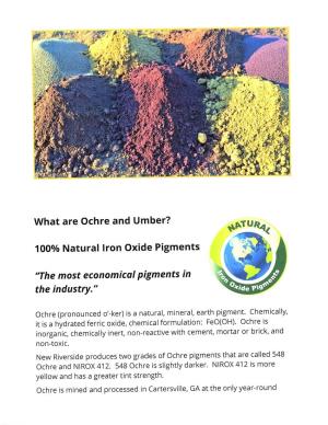 What Are Ochre and Umber?