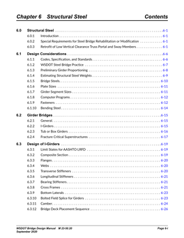 Chapter 6 Structural Steel Contents