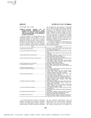 50 CFR Ch. II (10–1–10 Edition) § 226.212