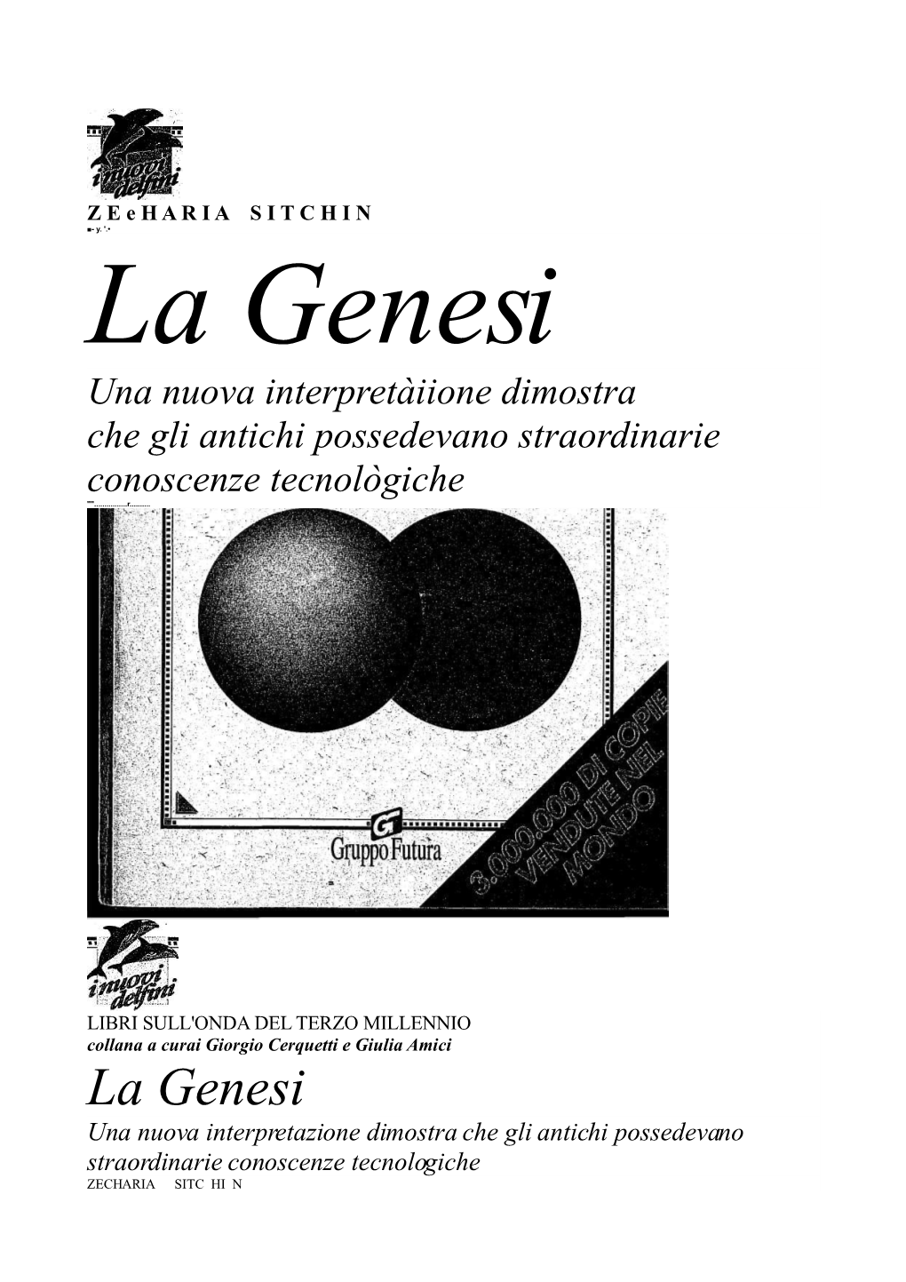 LA GENESI (Zecharia Sitchin)