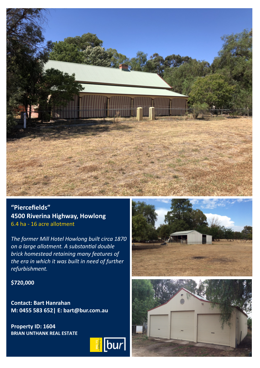 4500 Riverina Highway, Howlong 6.4 Ha - 16 Acre Allotment