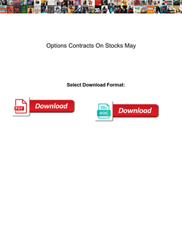 Options Contracts on Stocks May