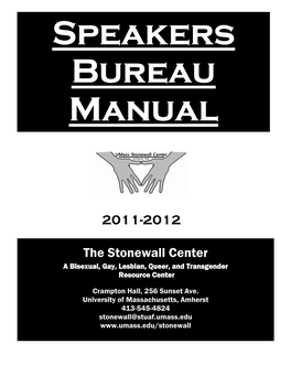 Speakers Bureau Manual