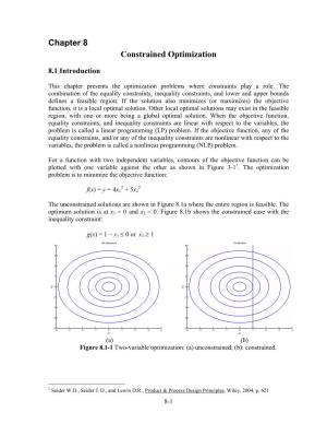 Chapter 8 Constrained Optimization