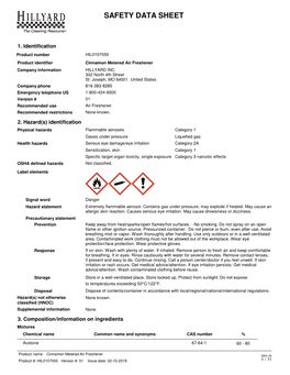 Safety Data Sheet