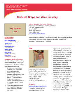 Midwest Grape and Wine Industry