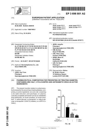 Pharmaceutical Composition for Preventing Or Treating Diabetes, Containing Zinc Salt, Cyclo-Hispro and Antidiabetic Drug As Active Ingredients
