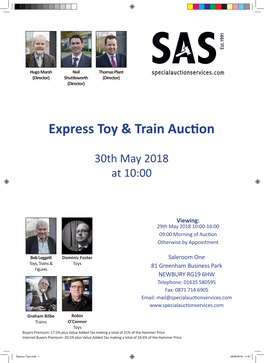 Express Toy & Train Auction