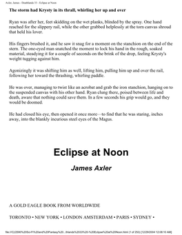 Axler, James - Deathlands 33 - Eclipse at Noon the Storm Had Krysty in Its Thrall, Whirling Her up and Over
