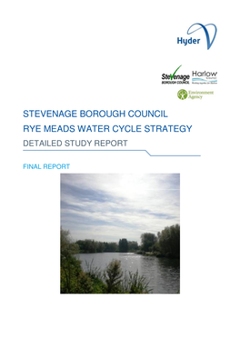 Stevenage Borough Council Rye Meads Water Cycle Strategy Detailed Study Report