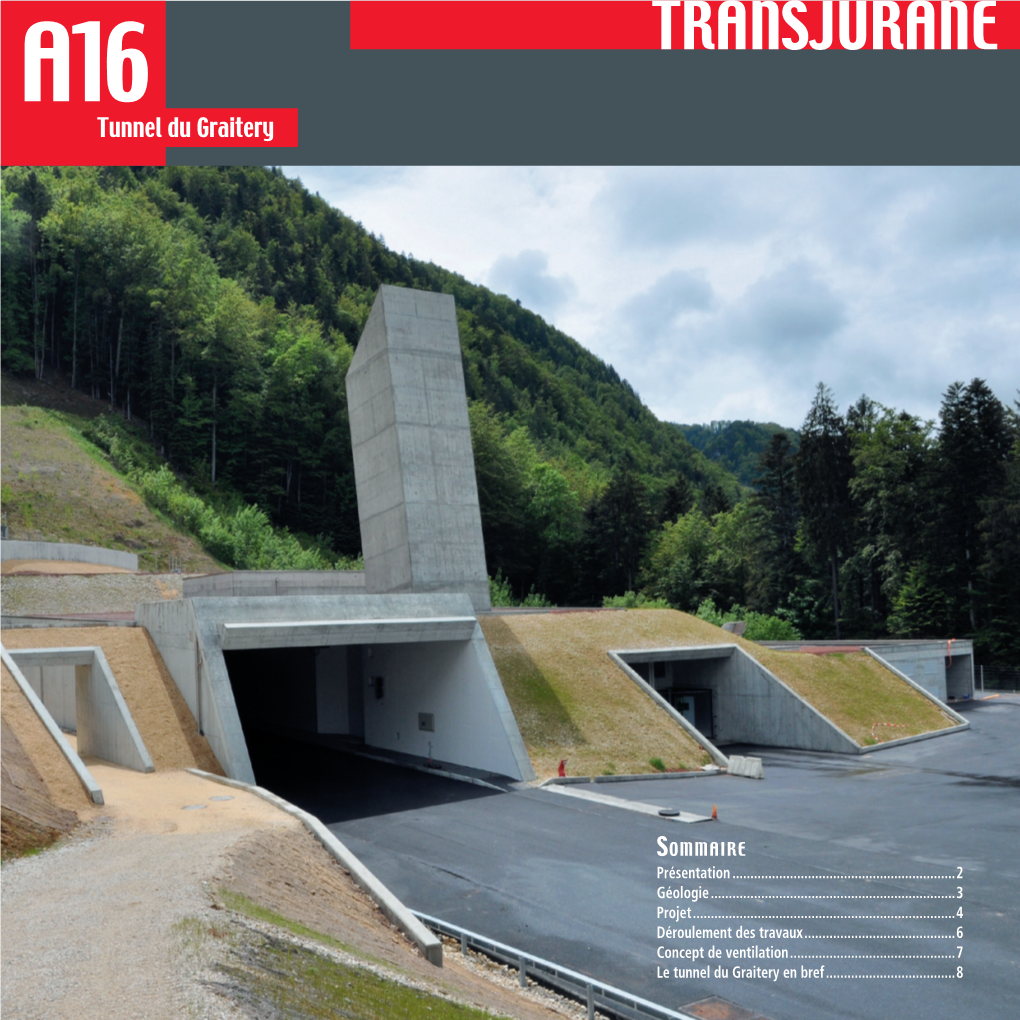 Brochure D'information «Tunnel De Graitery»