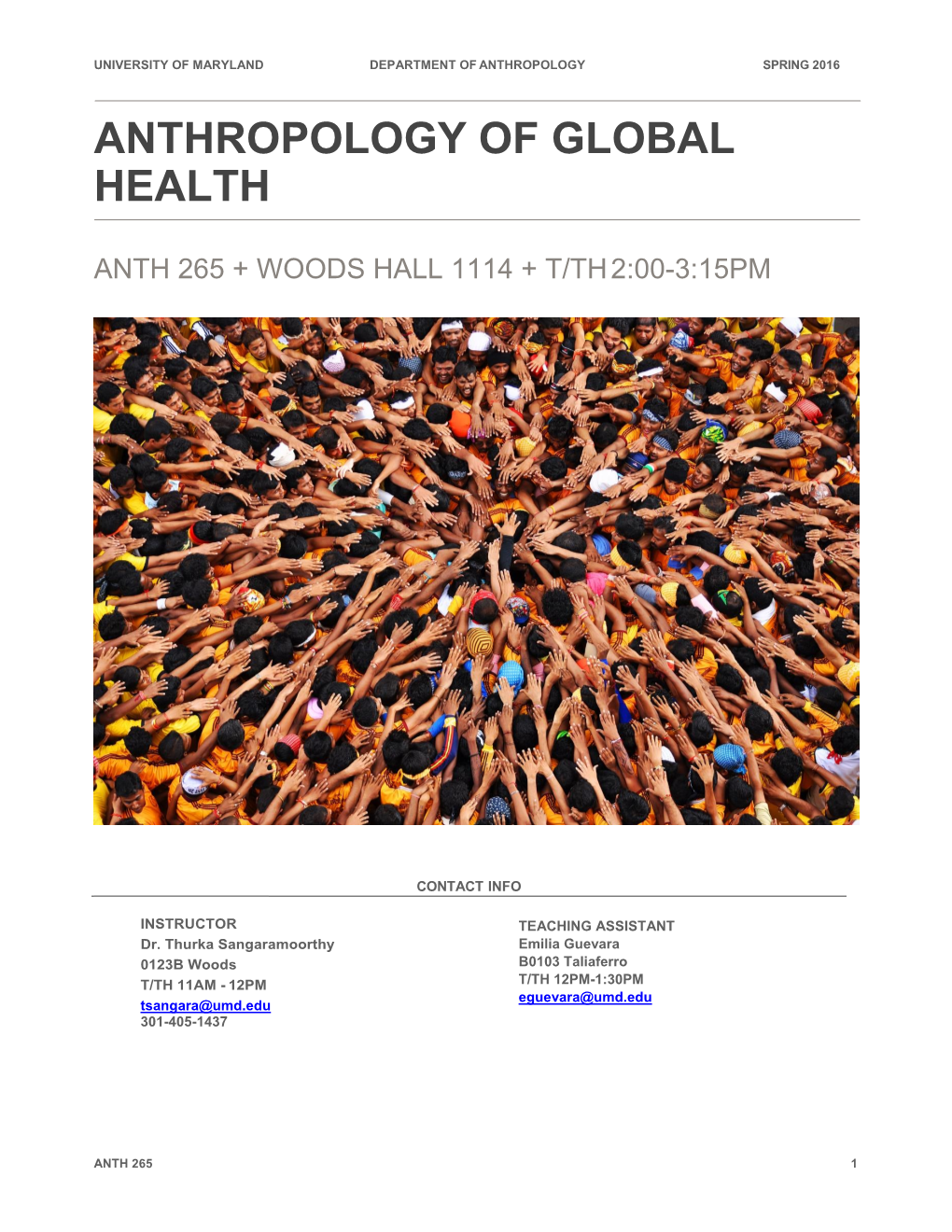 Anthropology of Global Health